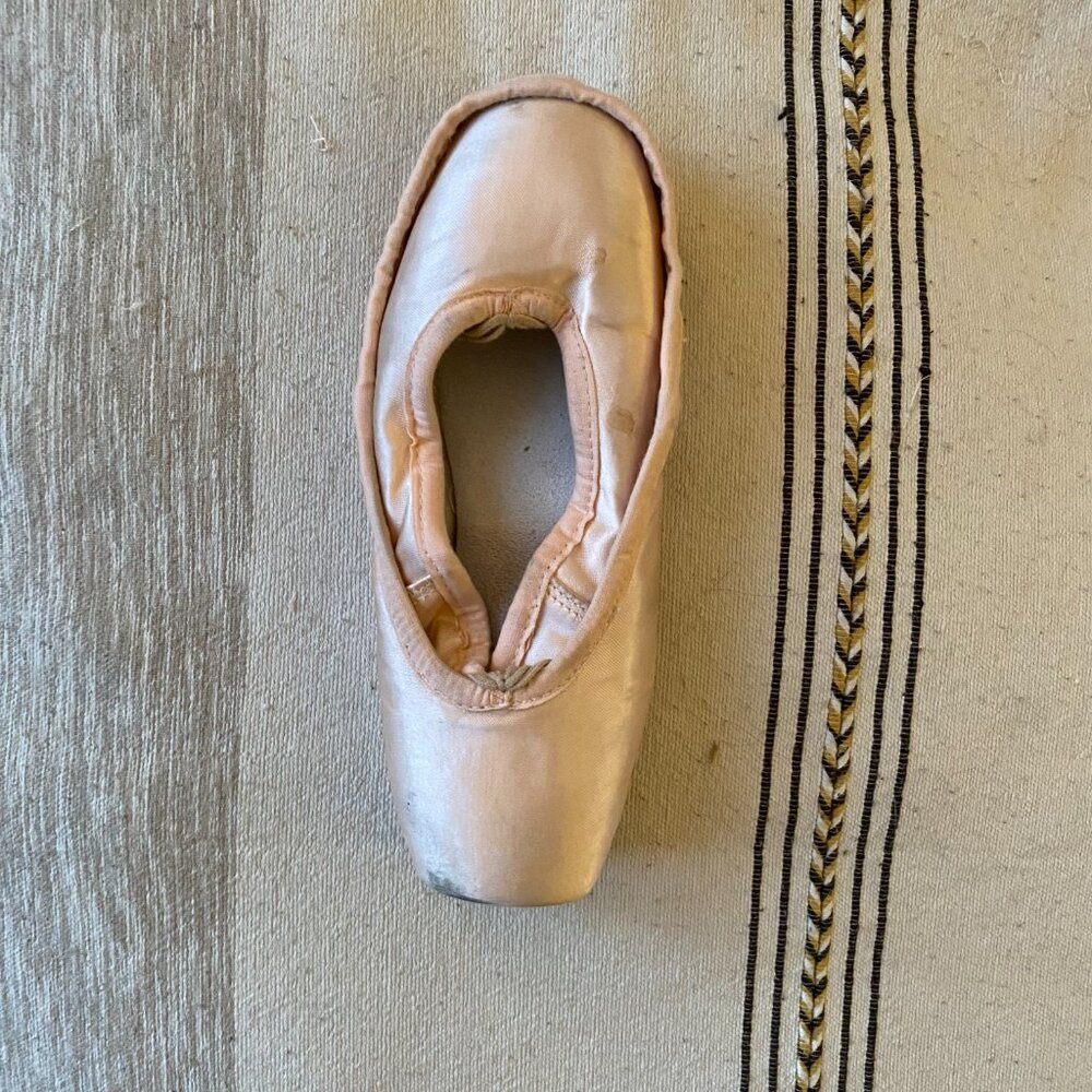 ONE PAIR: Dead Pointe Shoes Worn by a Pro Dancer for Art, Crafting